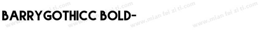 barrygothicc bold字体转换